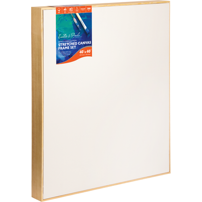 Beige 40 x 40 inches Eraldo di Paolo Stretched Canvas with Wood Frame Gallery Wrapped Stretched Canvas With Wooden Frame