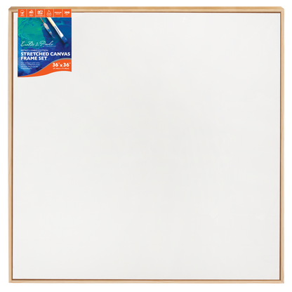 White Smoke 36 x 36 inches Eraldo di Paolo Stretched Canvas with Wood Frame Gallery Wrapped Stretched Canvas With Wooden Frame