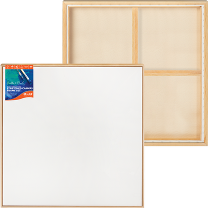 Antique White 36 x 36 inches Eraldo di Paolo Stretched Canvas with Wood Frame Gallery Wrapped Stretched Canvas With Wooden Frame