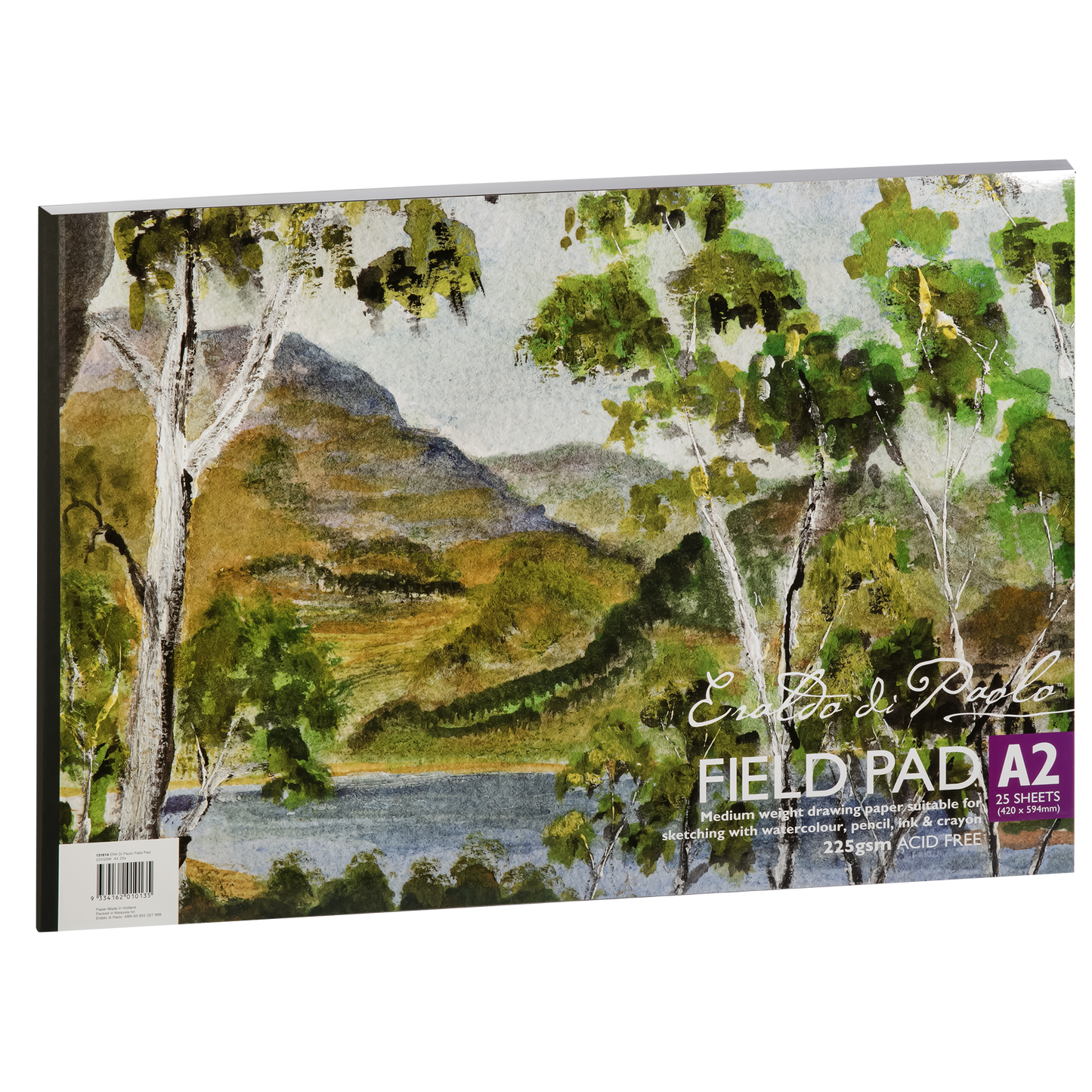 Dim Gray Eraldo Di Paolo A2 Field Pad 225gsm 25 Sheets Pads