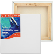 Light Gray Eraldo di Paolo 12 x 12in Gallery Wrapped Stretched Canvas Gallery Wrapped Stretched Canvas
