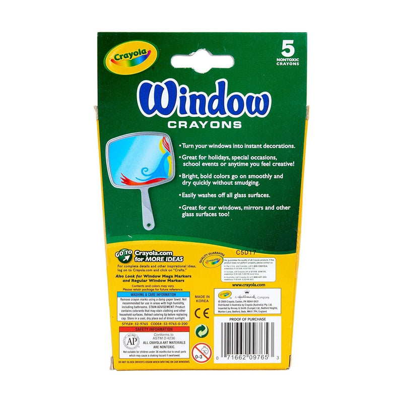 Crayola 5ct Washable Window Twistables Crayons