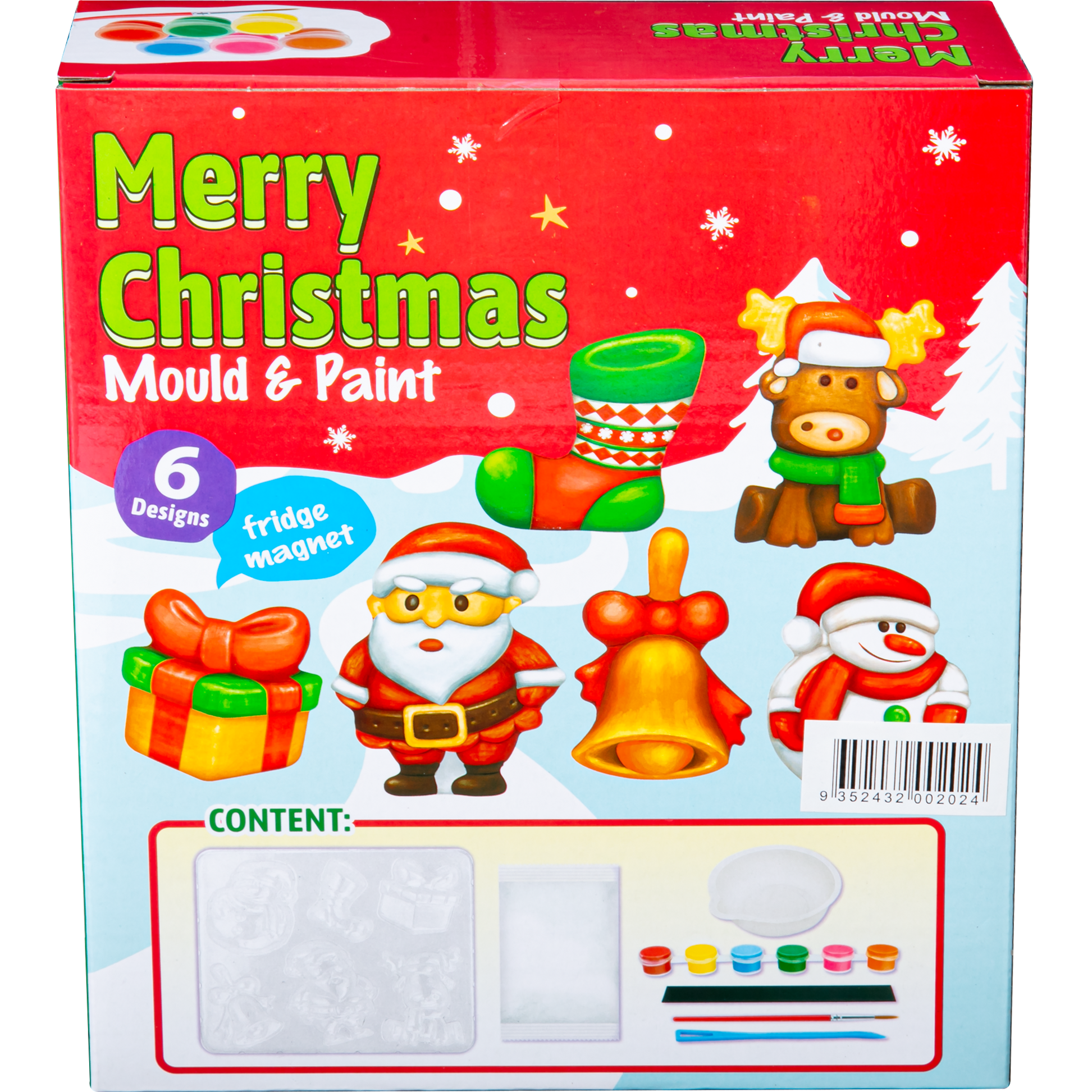 Red Mould & Paint - Merry Christmas Kids Activities