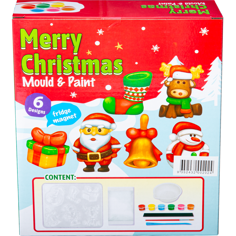 Red Mould & Paint -Merry Christmas Kids Activities