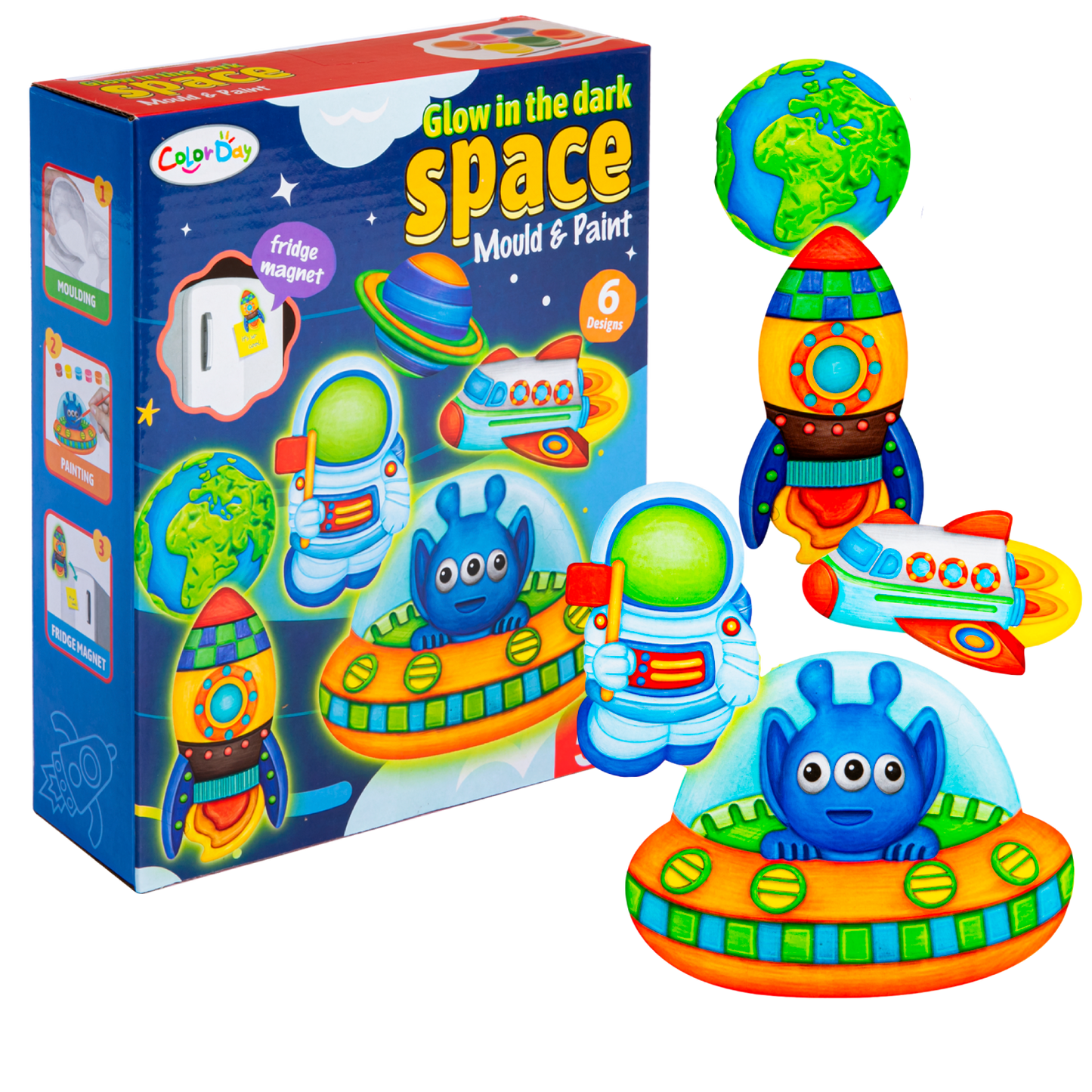 Sandy Brown Mould & Paint - Space Kids Activities