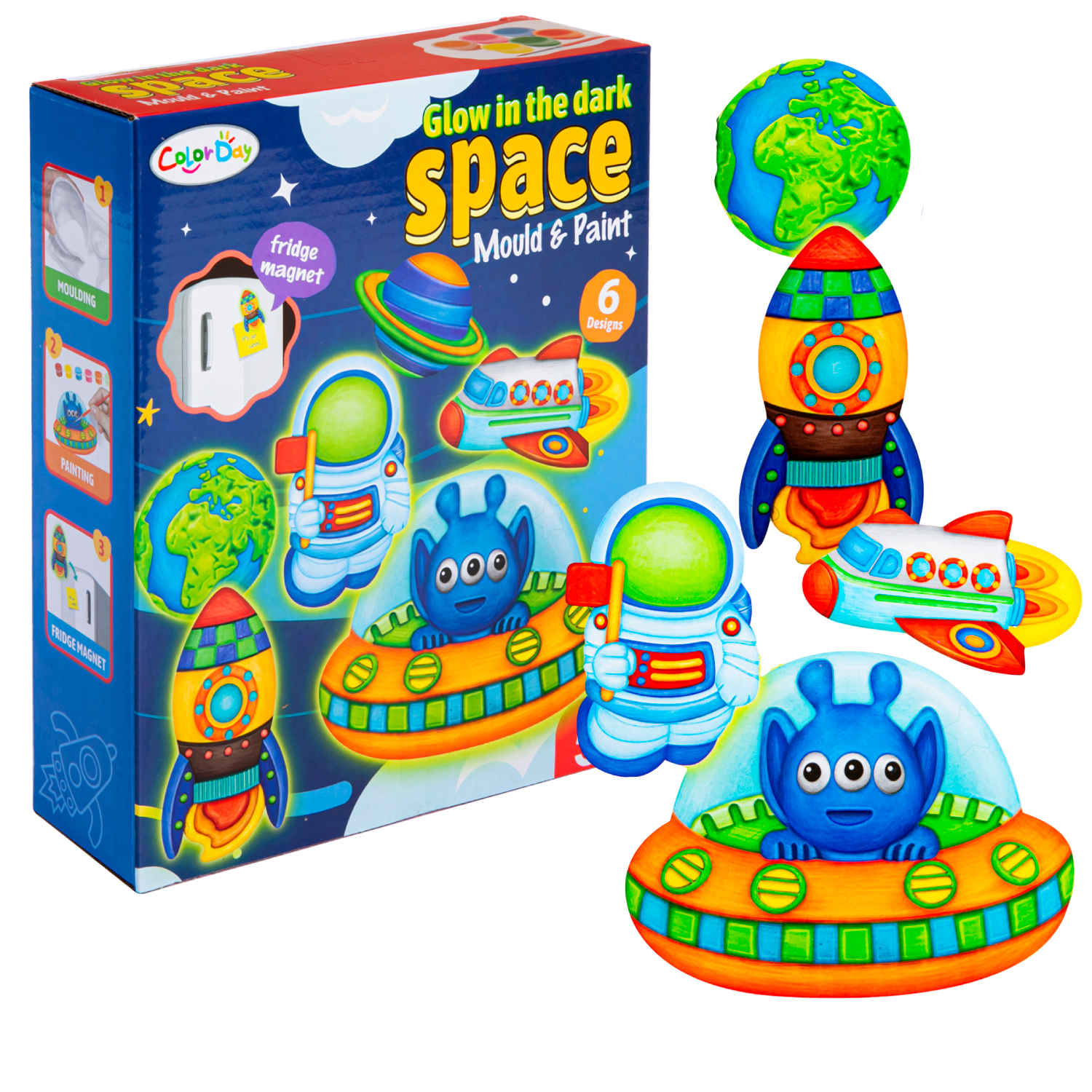 Sandy Brown Mould & Paint - Space Kids Activities