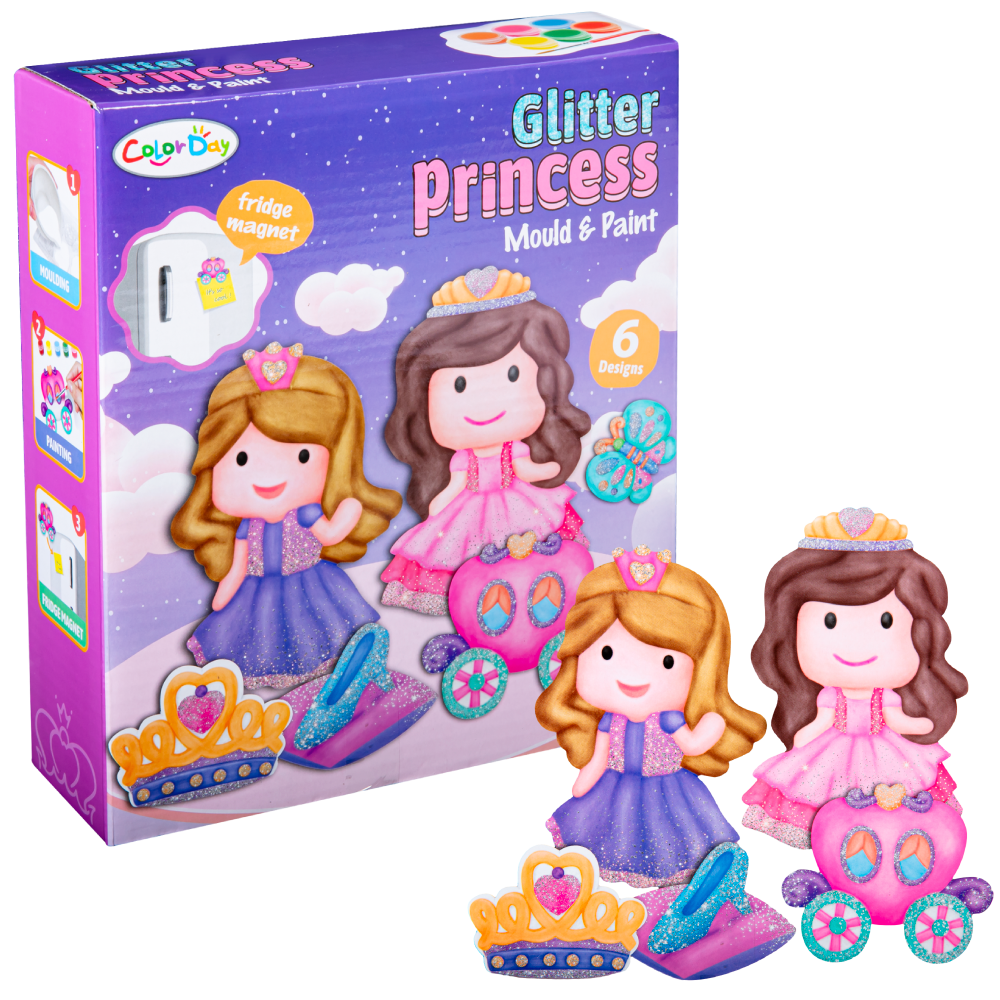 Dark Gray Mould & Paint - Glitter Princess Kids Activities