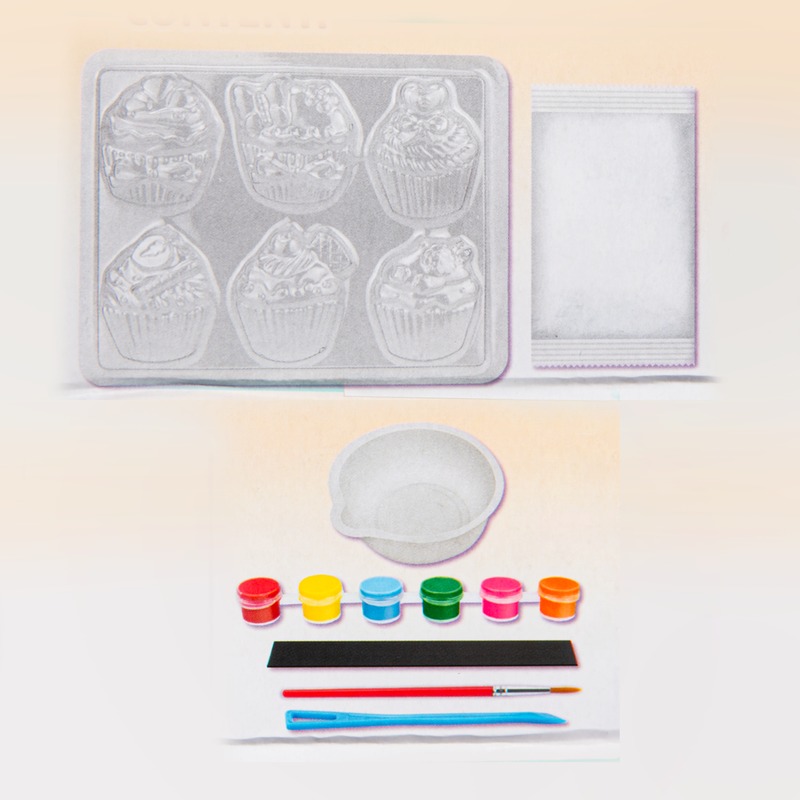 Light Gray Mould & Paint - Cupcakes Kids Activities