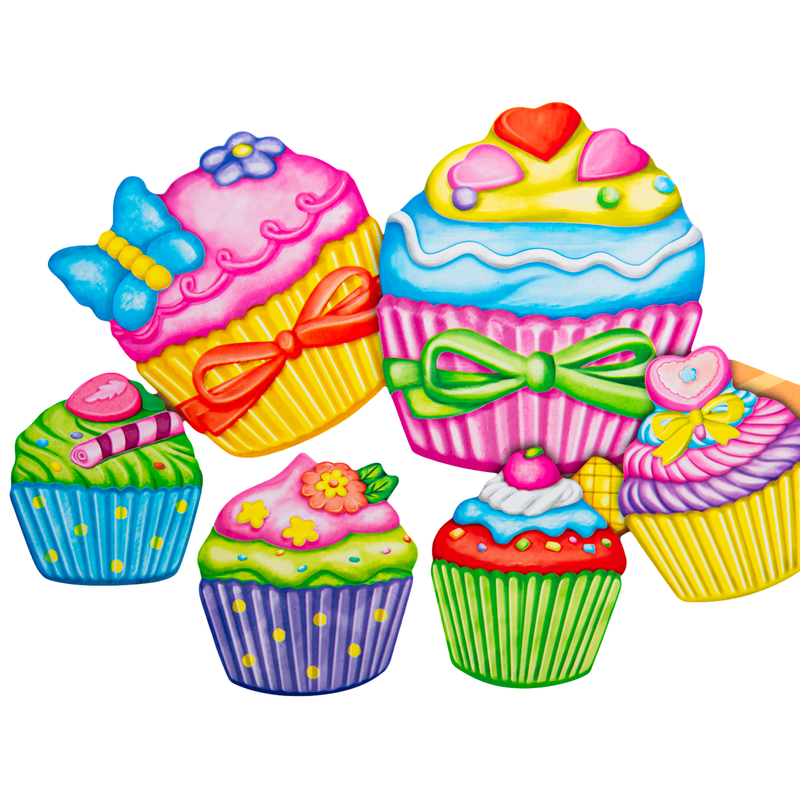 Dark Cyan Mould & Paint - Cupcakes Kids Activities