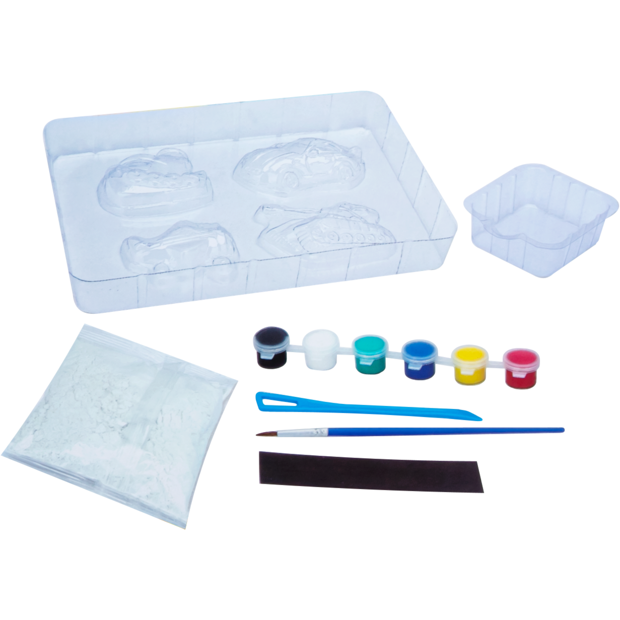 Light Gray Mould & Paint - Transport Kids Activities