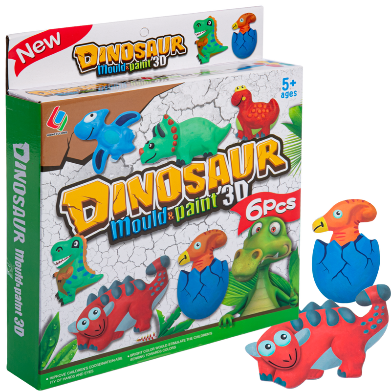 Sea Green Mould & Paint 3D - Dinosaur Kids Activities