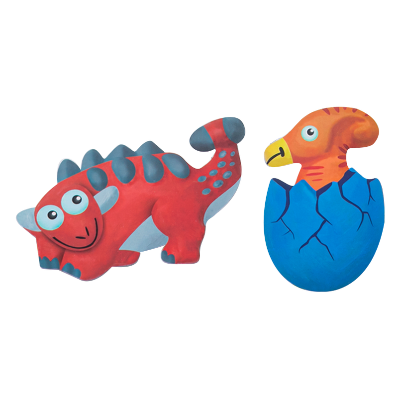 Dark Cyan Mould & Paint 3D - Dinosaur Kids Activities