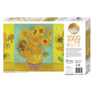 White Smoke Artist Series 1000 Piece Jigsaw Puzzle - Sunflowers by Van Gogh Puzzles