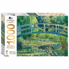 White Smoke Artist Series 1000 Piece Jigsaw Puzzle - Bridge Water Lilies by Monet Puzzles