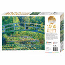 White Smoke Artist Series 1000 Piece Jigsaw Puzzle - Bridge Water Lilies by Monet Puzzles
