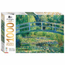 White Smoke Artist Series 1000 Piece Jigsaw Puzzle - Bridge Water Lilies by Monet Puzzles