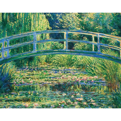 Dim Gray Artist Series 1000 Piece Jigsaw Puzzle - Bridge Water Lilies by Monet Puzzles