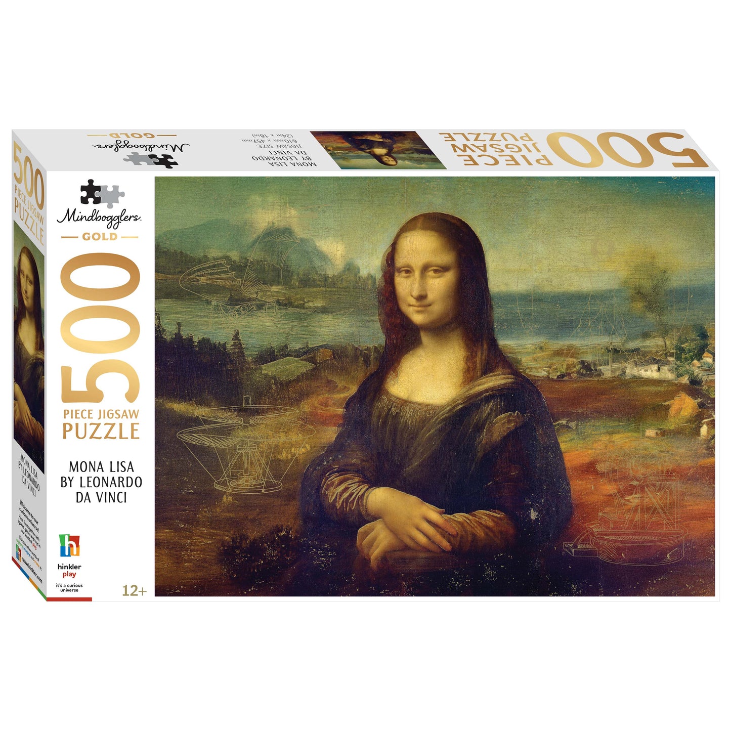 White Smoke Artist Series 500 Piece Jigsaw Puzzle - Mona Lisa by Leonardo Da Vinci Puzzles