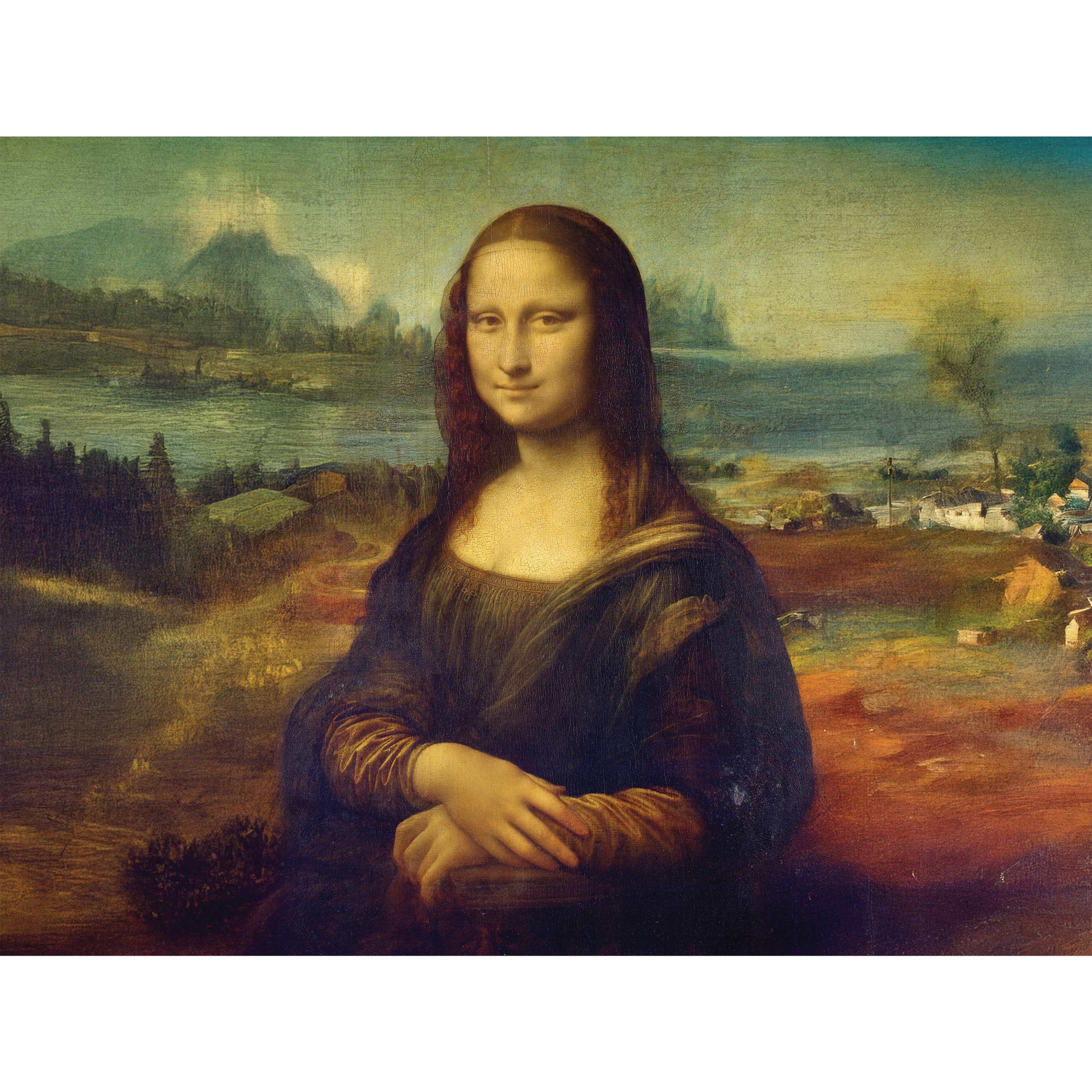 Black Artist Series 500 Piece Jigsaw Puzzle - Mona Lisa by Leonardo Da Vinci Puzzles