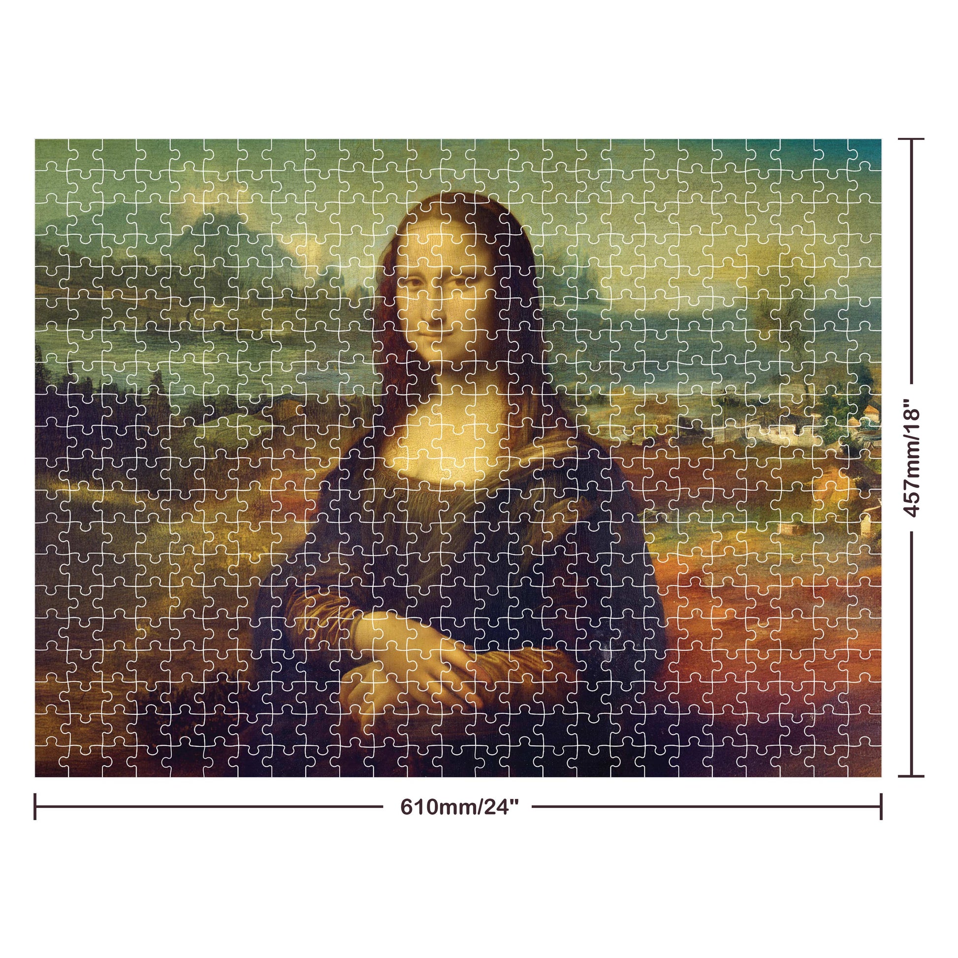 Lavender Artist Series 500 Piece Jigsaw Puzzle - Mona Lisa by Leonardo Da Vinci Puzzles