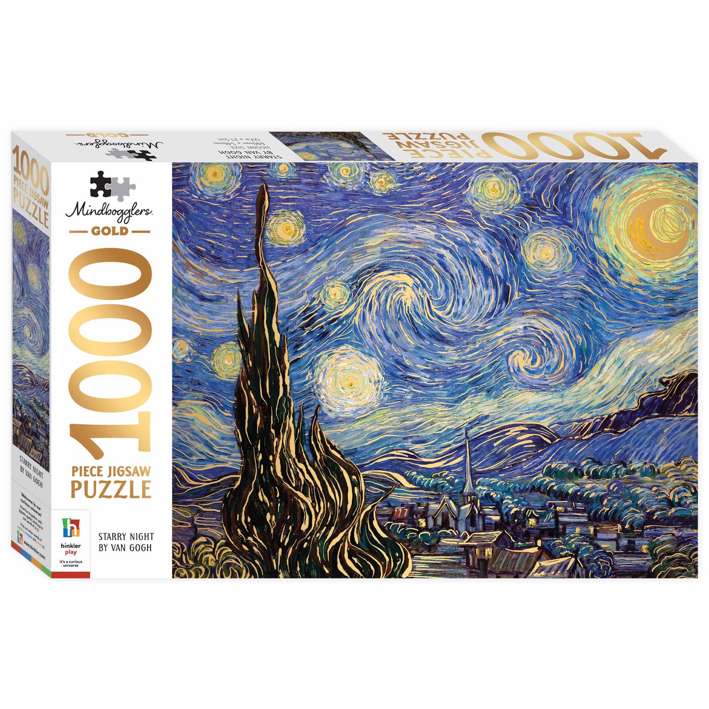 White Smoke Artist Series 1000 Piece Jigsaw Puzzle - Starry Night by Van Gogh Puzzles