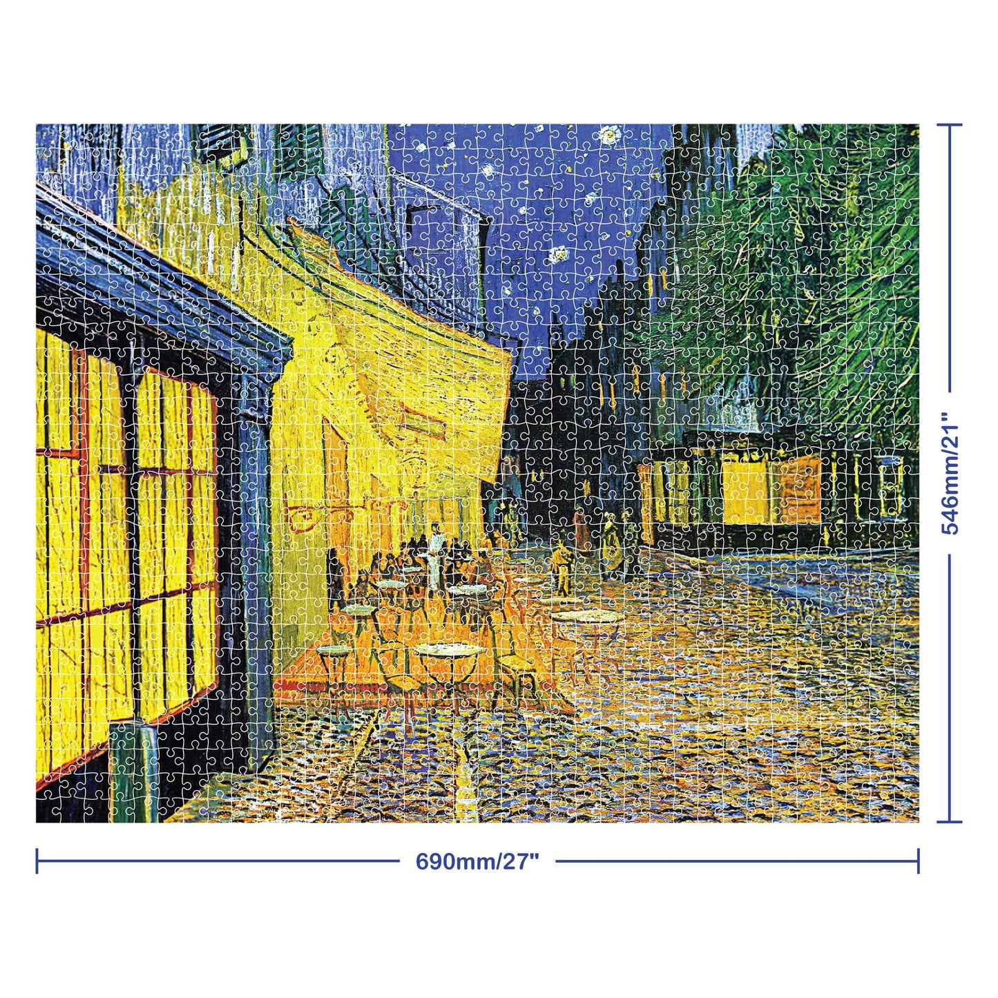 Lavender Artist Series 1000 Piece Jigsaw Puzzle - Café Terrace by Van Gogh Puzzles