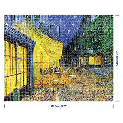 Lavender Artist Series 1000 Piece Jigsaw Puzzle - Café Terrace by Van Gogh Puzzles