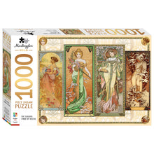 Rosy Brown Artist Series 1000 Piece Jigsaw Puzzle - The Seasons by Alphonse Mucha Puzzles