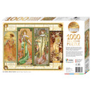 White Smoke Artist Series 1000 Piece Jigsaw Puzzle - The Seasons by Alphonse Mucha Puzzles