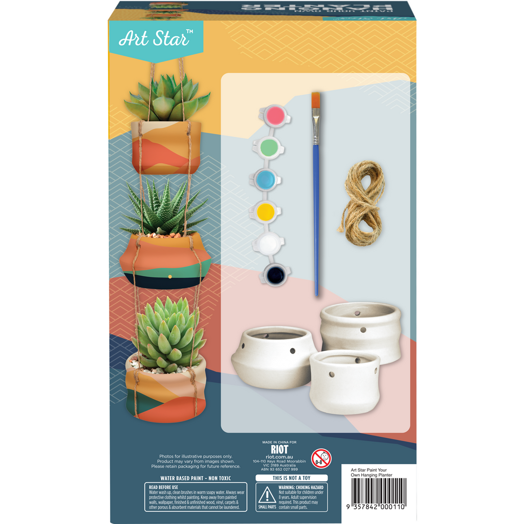 Art Star Paint Your Own Hanging Planter