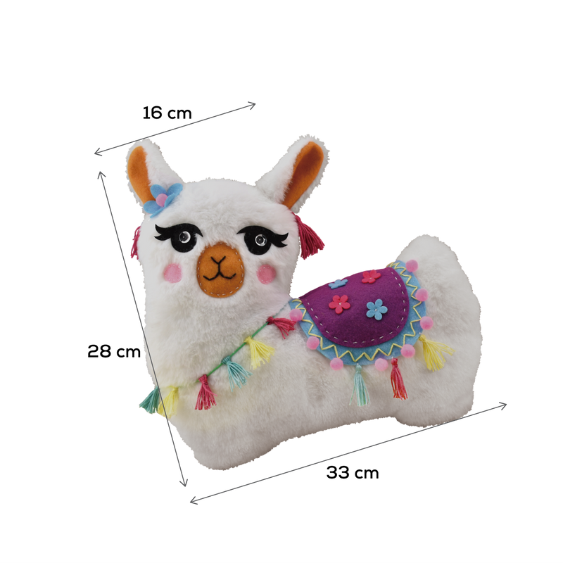 Dark Gray Art Star Sew Your Own Llama Cushion Kids Craft Kits
