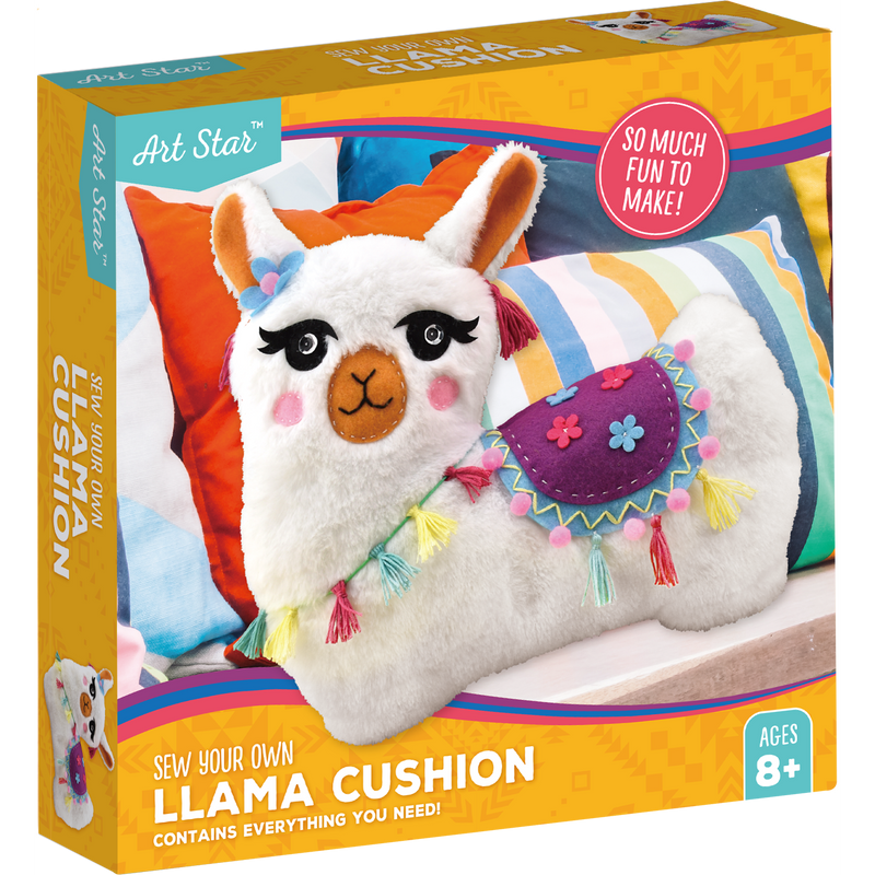 Light Gray Art Star Sew Your Own Llama Cushion Kids Craft Kits