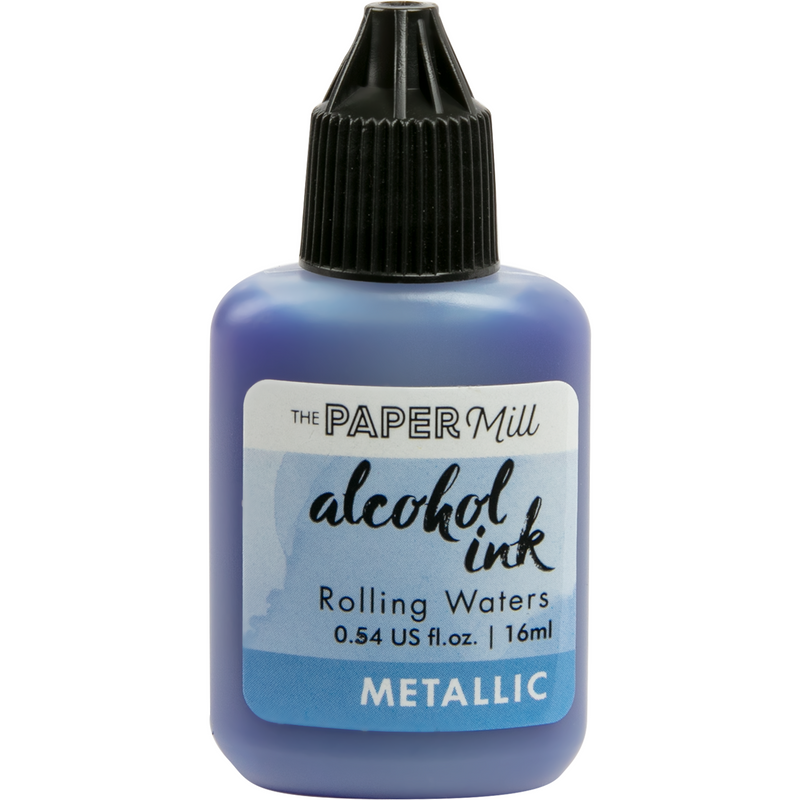 Light Slate Gray The Paper Mill Metallic Alcohol Ink Rolling Waters 16ml Alcohol Ink