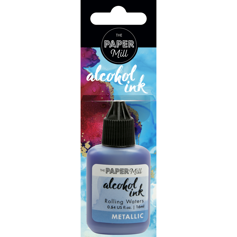 Dark Slate Gray The Paper Mill Metallic Alcohol Ink Rolling Waters 16ml Alcohol Ink