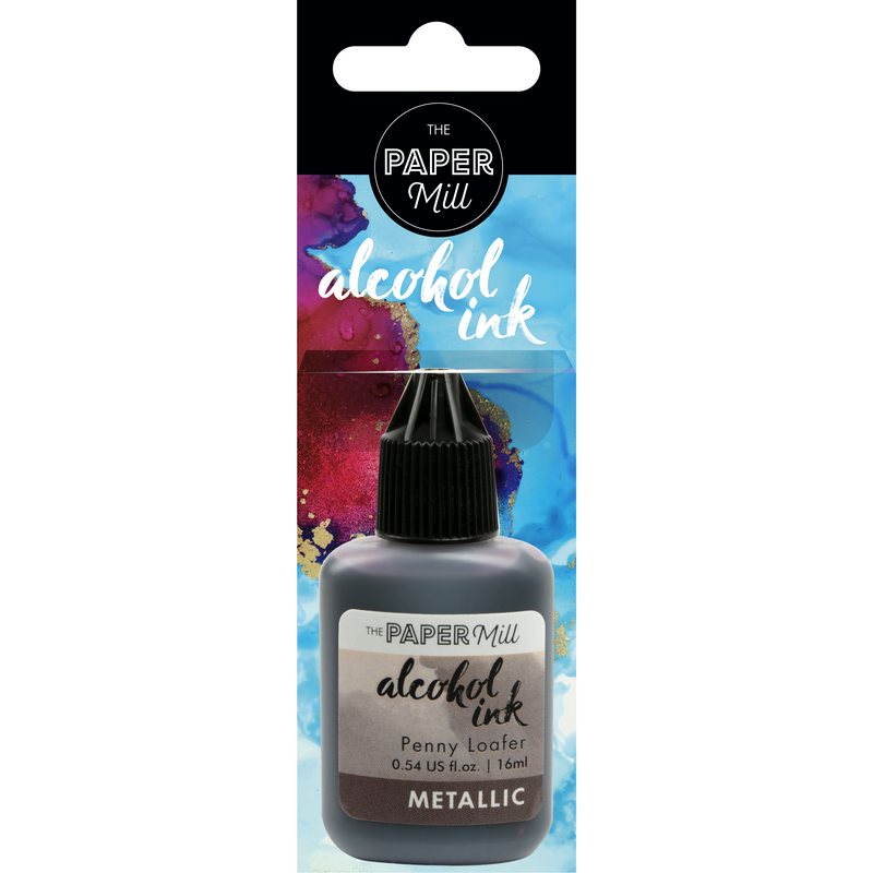 Black The Paper Mill Metallic Alcohol Ink Penny Loafer 16ml Alcohol Ink