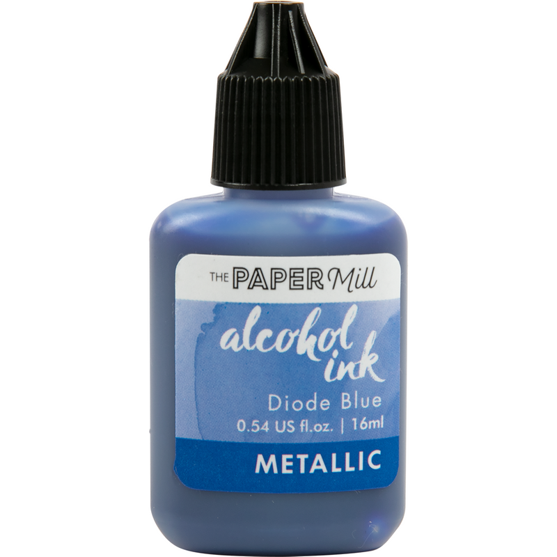 Slate Gray The Paper Mill Metallic Alcohol Ink Diode Blue 16ml Alcohol Ink