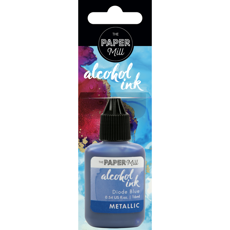 Dark Slate Gray The Paper Mill Metallic Alcohol Ink Diode Blue 16ml Alcohol Ink