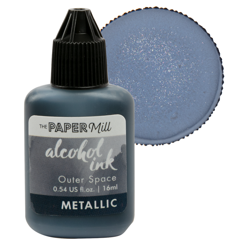 Slate Gray The Paper Mill Metallic Alcohol Ink Outer Space 16ml Alcohol Ink