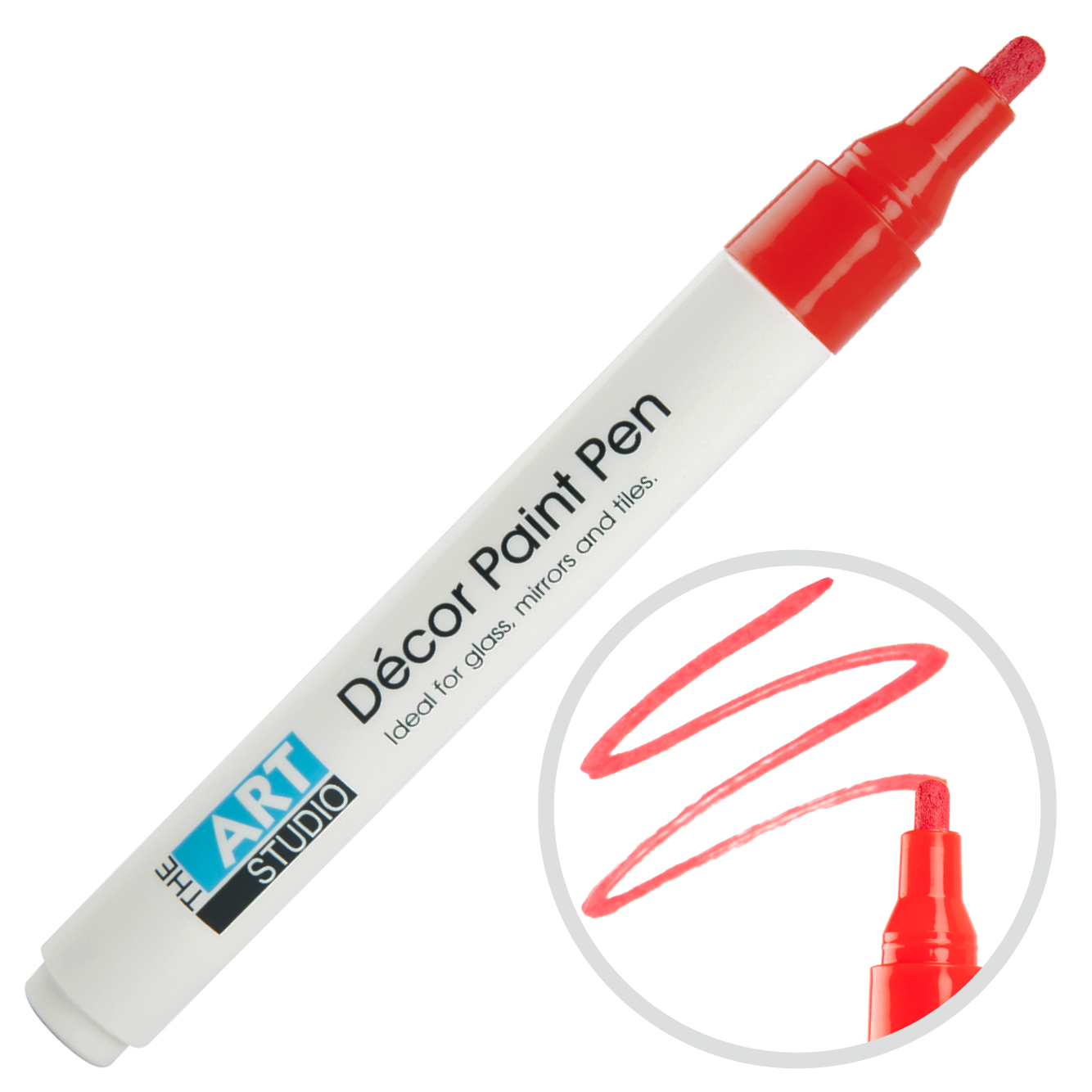 Light Gray The Art Studio Decor Paint Marker Red 1pc Pens and Markers
