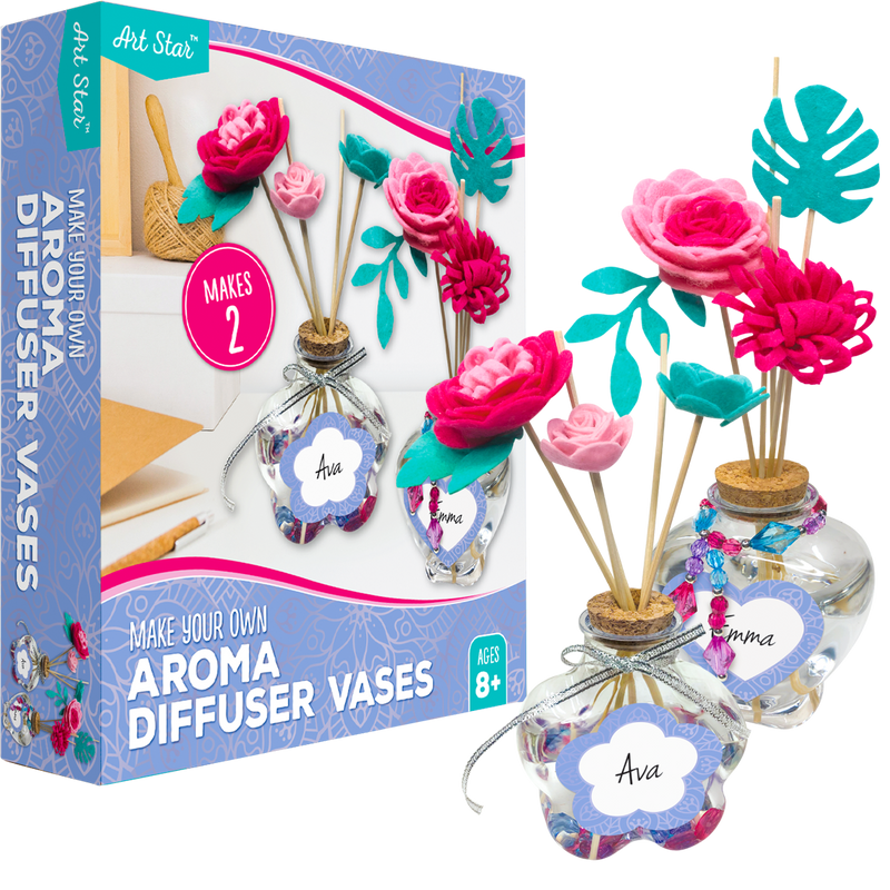 Gray Art Star Make Your Own Aroma Diffuser Vases (Makes 2) Kids Craft Kits