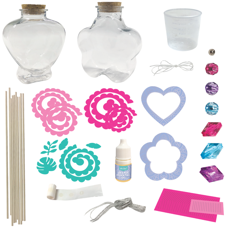 Light Gray Art Star Make Your Own Aroma Diffuser Vases (Makes 2) Kids Craft Kits