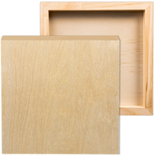 Tan The Art Studio Wooden Panel 20x20cm 20mm Deep Canvas and Painting Surfaces