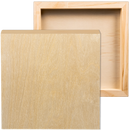 Tan The Art Studio Wooden Panel 20x20cm 20mm Deep Canvas and Painting Surfaces