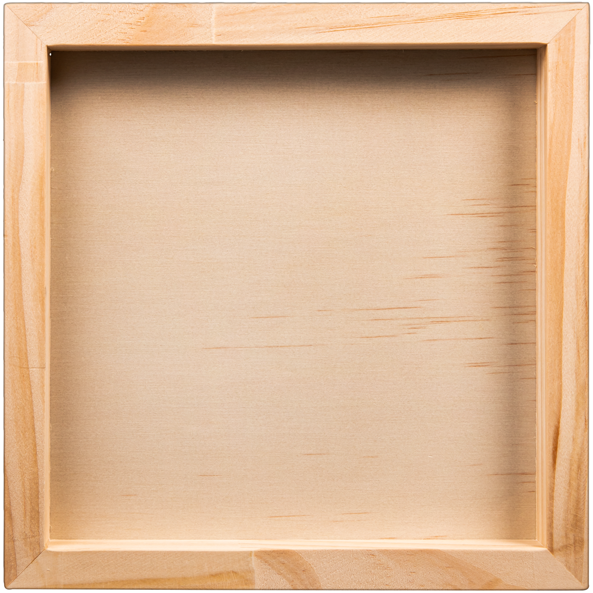 Tan The Art Studio Wooden Panel 20x20cm 20mm Deep Canvas and Painting Surfaces