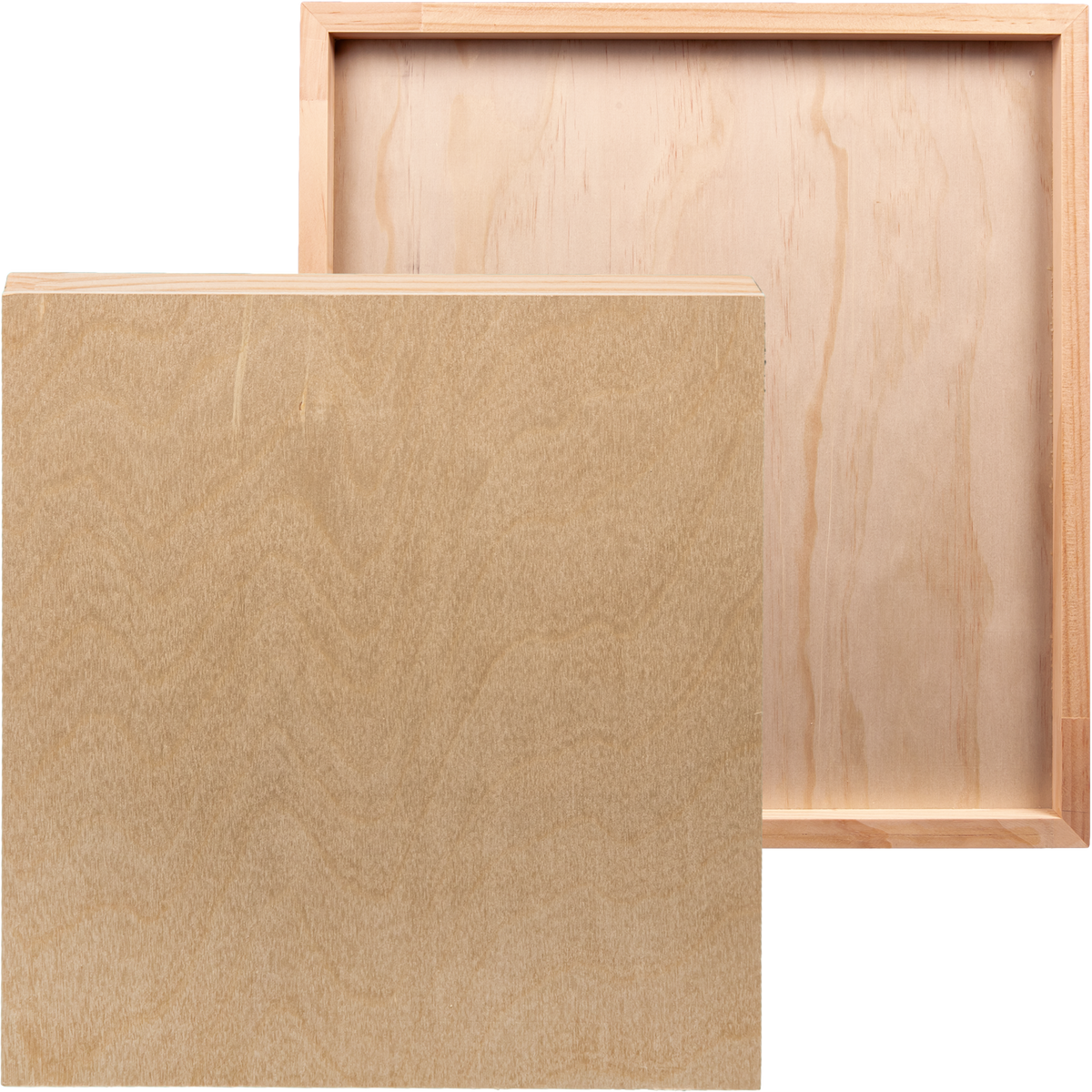Tan The Art Studio Wooden Panel 20x25cm 20mm Deep Wooden Painting Boards