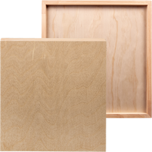 Tan The Art Studio Wooden Panel 20x25cm 20mm Deep Wooden Painting Boards
