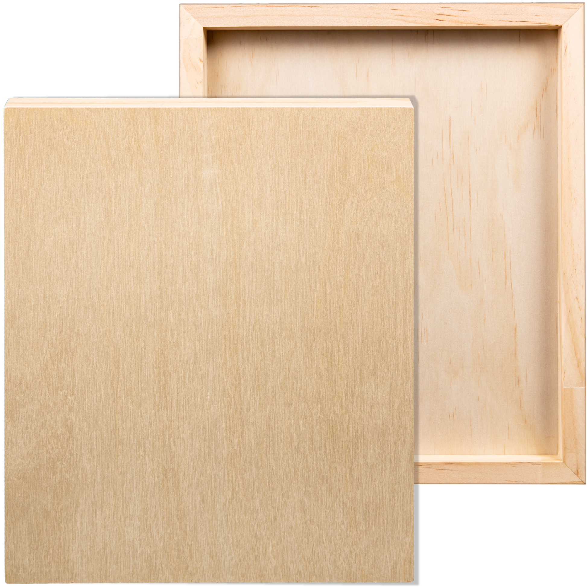 Tan The Art Studio Wooden Panel 25x30cm 20mm Deep Canvas and Painting Surfaces