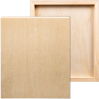 Tan The Art Studio Wooden Panel 25x30cm 20mm Deep Canvas and Painting Surfaces