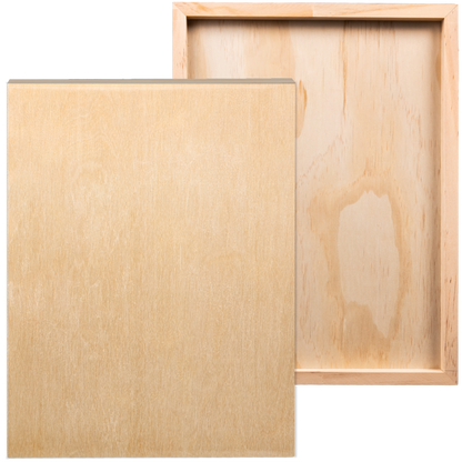 Tan The Art Studio Wooden Panel 30x40cm 20mm Deep Canvas and Painting Surfaces