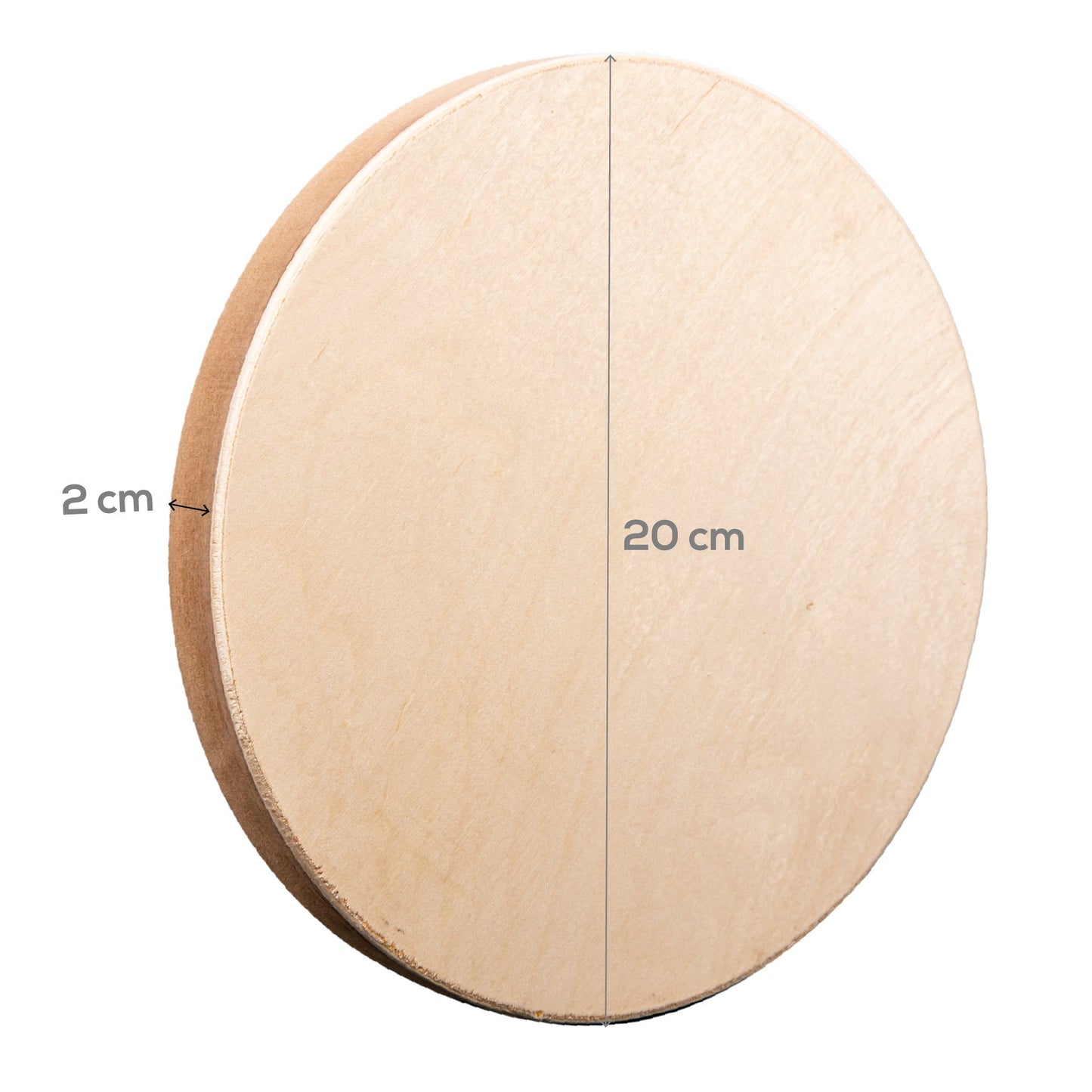 Wheat The Art Studio Round Wooden Panel 20cm Diameter 20mm Deep Canvas and Painting Surfaces